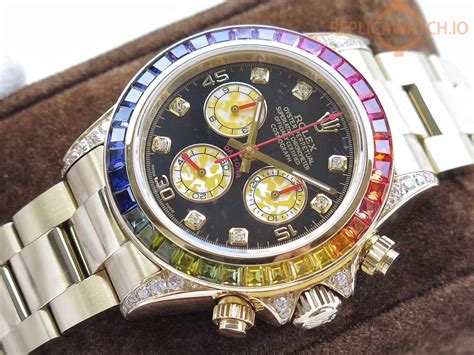 replica watches for men rainbow rolex|rolex rainbow chronograph.